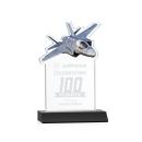 Top Gun Black Unique Crystal Award