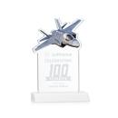 Top Gun White Unique Crystal Award