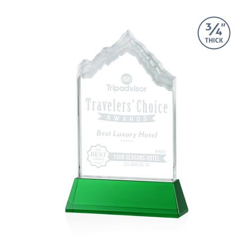 Awards and Trophies - Crystal Awards - McKinley Green on Newhaven Peaks Crystal Award