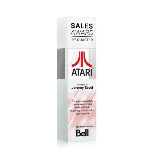 Awards and Trophies - Crystal Awards - Araceli Full Color White Towers Crystal Award