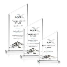 Employee Gifts - Conacher Full Color Clear Peaks Crystal Award