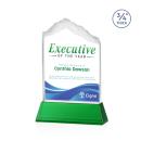 Everest Full Color Green on Newhaven Peaks Crystal Award