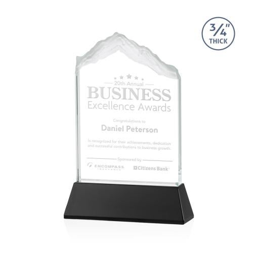 Awards and Trophies - Crystal Awards - Everest Black on Newhaven Peaks Crystal Award