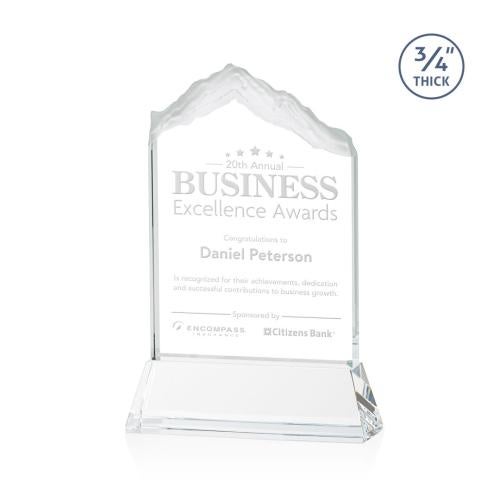 Awards and Trophies - Crystal Awards - Everest Starfire on Newhaven Peaks Crystal Award