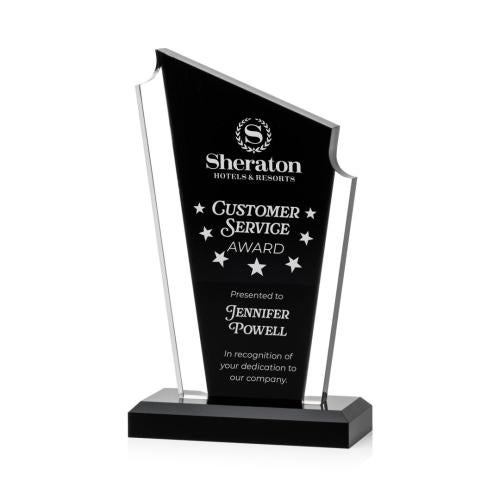 Awards and Trophies - Acrylic Awards - Dunstable Black Peaks Acrylic Award