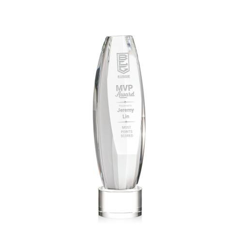 Awards and Trophies - Crystal Awards - Hoover Clear on Marvel Base Towers Crystal Award