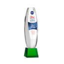Hoover Full Color Green on Robson Base Towers Crystal Award