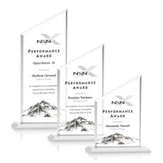 Employee Gifts - Conacher Full Color White Peaks Crystal Award