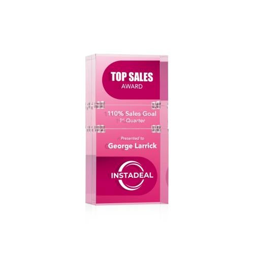 Awards and Trophies - Acrylic Awards - Derringer Full Color Double-Sided Rectangle Acrylic Award
