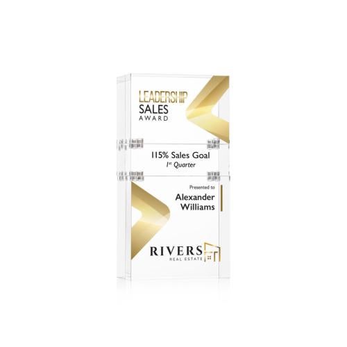 Awards and Trophies - Acrylic Awards - Derringer Full Color Rectangle Acrylic Award