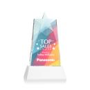 Millington Full Color White on Base Star Crystal Award