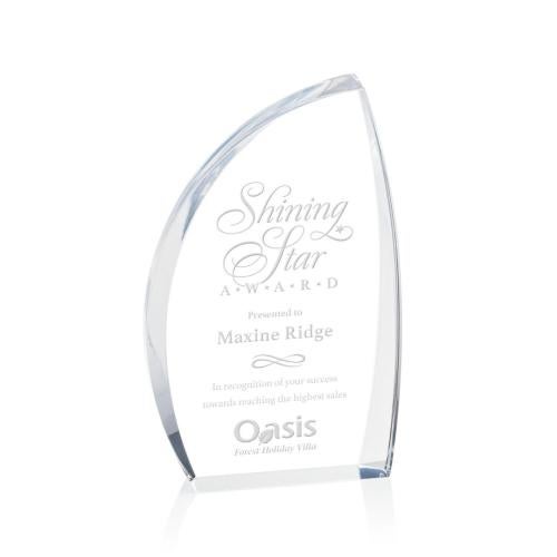 Awards and Trophies - Acrylic Awards - Duncan Clear Unique Acrylic Award