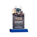 Longhaul Full Color Blue Unique Crystal Award