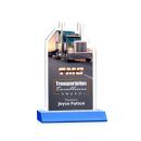 Longhaul Full Color Sky Blue Unique Crystal Award