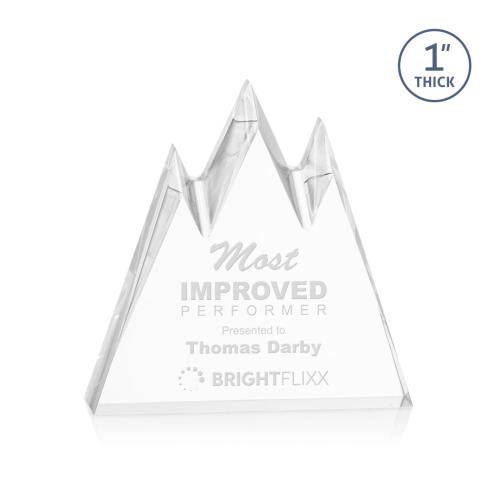 Awards and Trophies - Acrylic Awards - Banff Peak Clear Peaks Acrylic Award
