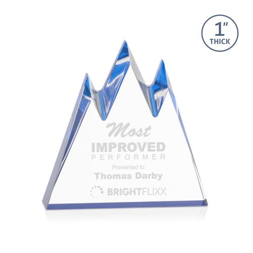 Awards and Trophies - Acrylic Awards - Banff Peak Blue Peaks Acrylic Award