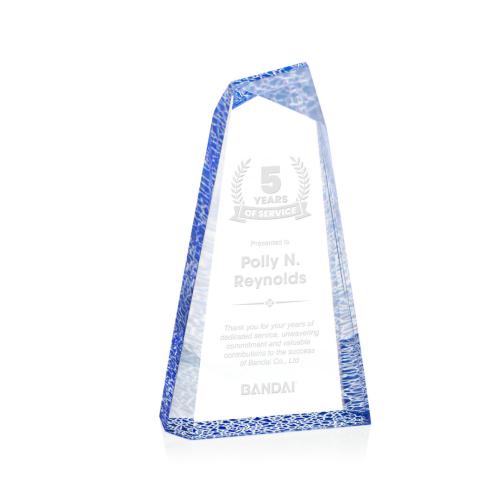 Awards and Trophies - Acrylic Awards - Veradero Blue Peaks Acrylic Award