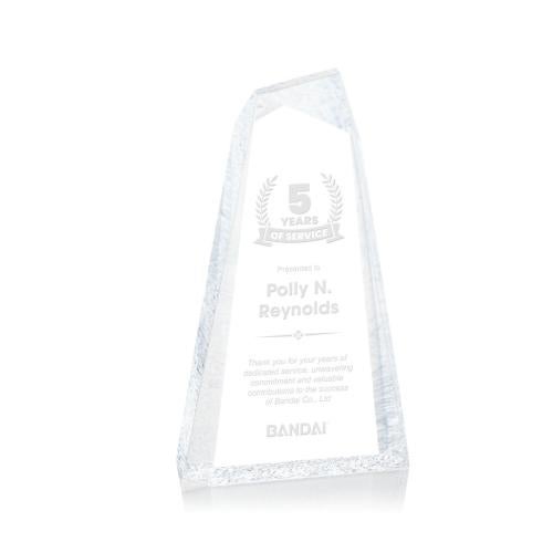 Awards and Trophies - Acrylic Awards - Veradero Clear Peaks Acrylic Award
