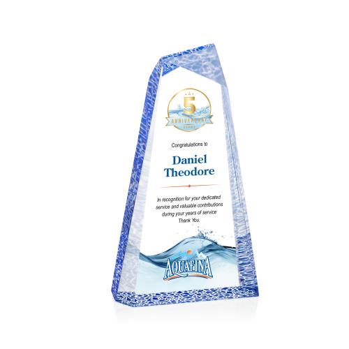 Awards and Trophies - Acrylic Awards - Veradero Full Color Blue Peaks Acrylic Award