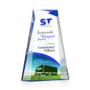 Tyneside Full Color Blue Towers Acrylic Award