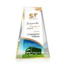Tyneside Full Color Gold Towers Acrylic Award