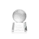 Golf Ball Globe on Robson Base Crystal Award