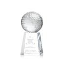 Golf Ball Globe on Celestina Base Crystal Award