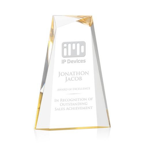Awards and Trophies - Acrylic Awards - Tyneside Gold Towers Acrylic Award