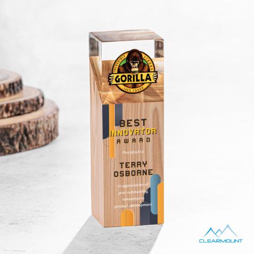 Awards and Trophies - Acrylic Awards - Falaise Full Color Towers Wood Award