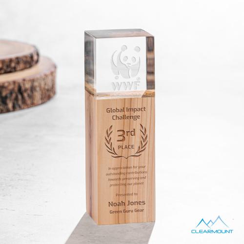 Awards and Trophies - Acrylic Awards - Branche Towers Wood Award