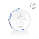 Piedmont Blue Polygon Acrylic Award