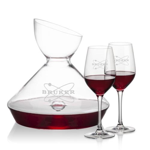 Corporate Gifts - Barware - Carafes - Woodbury Carafe & Lethbridge Wine