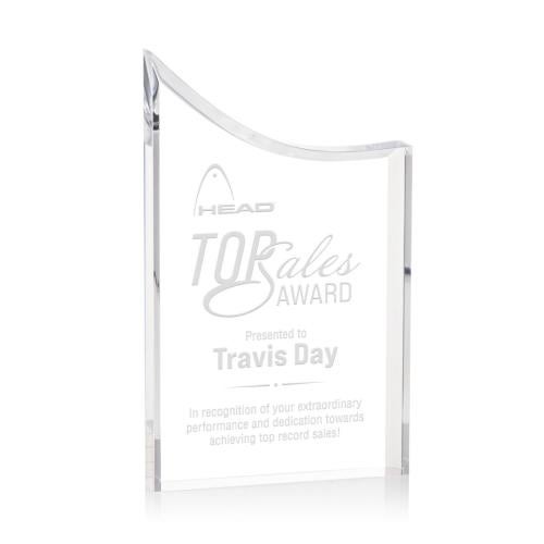 Awards and Trophies - Acrylic Awards - Chiswick Clear Peaks Acrylic Award