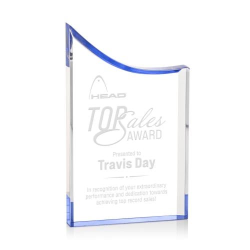 Awards and Trophies - Acrylic Awards - Chiswick Blue Peaks Acrylic Award