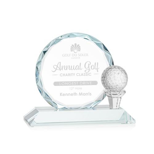 Awards and Trophies - Crystal Awards - Nashdene Clear Circle Crystal Award