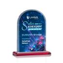 Bridgeport Full Color Red Peaks Crystal Award
