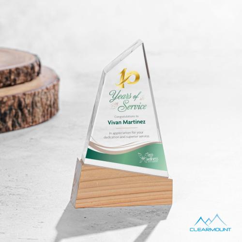 Awards and Trophies - Acrylic Awards - Terra Full Color Unique Wood Award