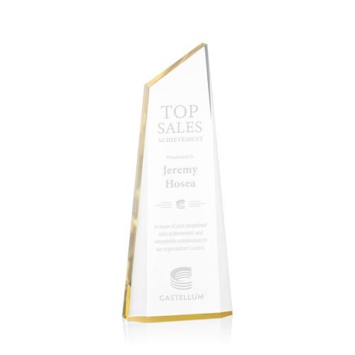 Awards and Trophies - Acrylic Awards - Hudson Gold Peaks Acrylic Award