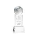 Soccer Ball Clear on Belcroft Base Globe Crystal Award