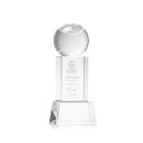 Tennis Ball Clear on Belcroft Base Globe Crystal Award