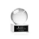 Tennis Ball Globe on Hancock Base Crystal Award