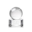 Tennis Ball Globe on Paragon Base Crystal Award