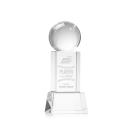 Baseball Clear on Belcroft Base Globe Crystal Award