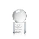 Baseball Globe on Granby Base Crystal Award