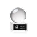 Baseball Globe on Hancock Base Crystal Award