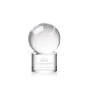 Baseball Globe on Marvel Base Crystal Award