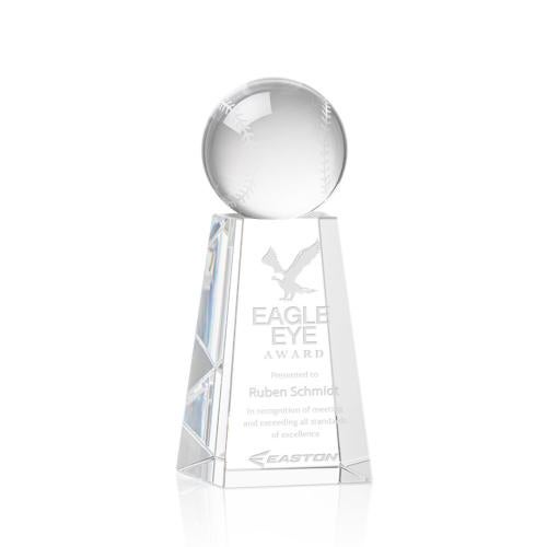 Awards and Trophies - Crystal Awards - Baseball Globe on Novita Base Crystal Award