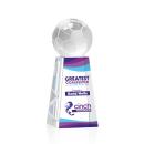 Soccer Ball Full Color Globe on Novita Crystal Award