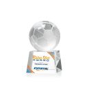 Soccer Ball Full Color Globe on Robson Crystal Award