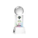 Baseball Full Color Clear  on Belcroft Globe Crystal Award